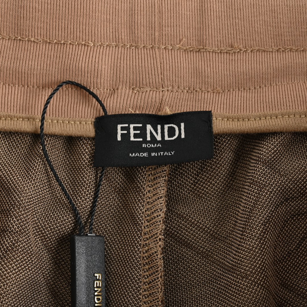 Fendi/芬迪 24ss 满印提花logo短裤