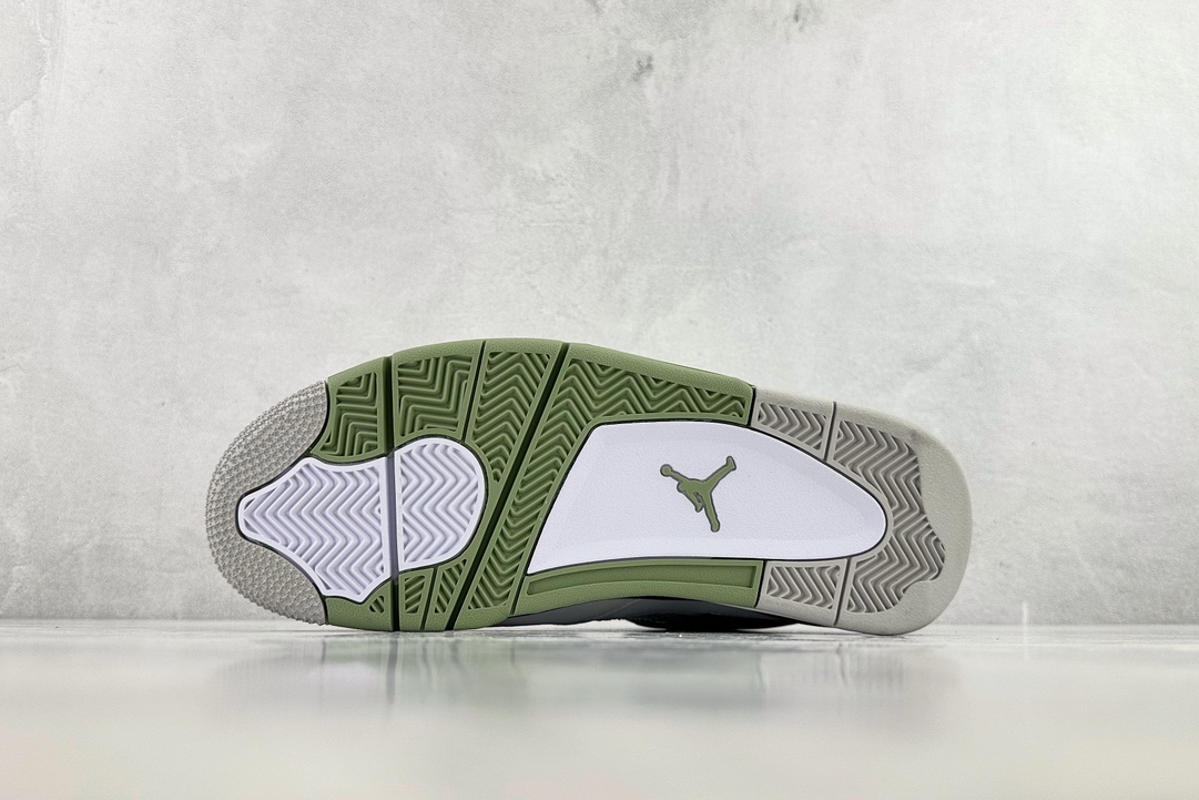 TK platform running version foreign trade/retail preferred version Air Jordan 4 Retro “Oil Green” Sage AQ9129-103