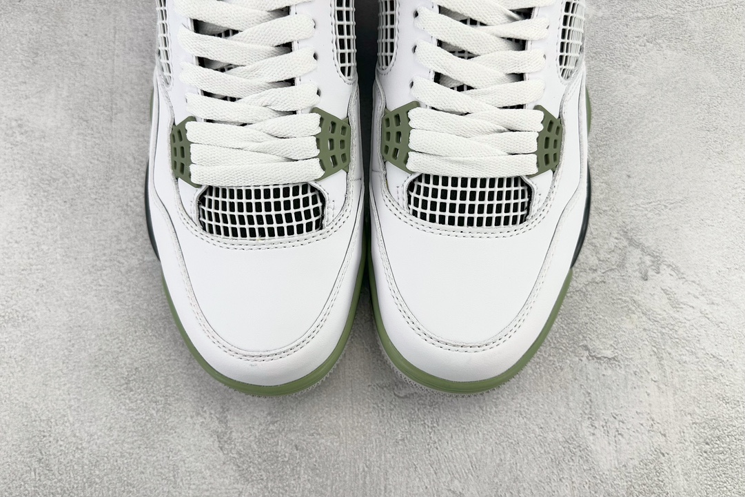 TK platform running version foreign trade/retail preferred version Air Jordan 4 Retro “Oil Green” Sage AQ9129-103