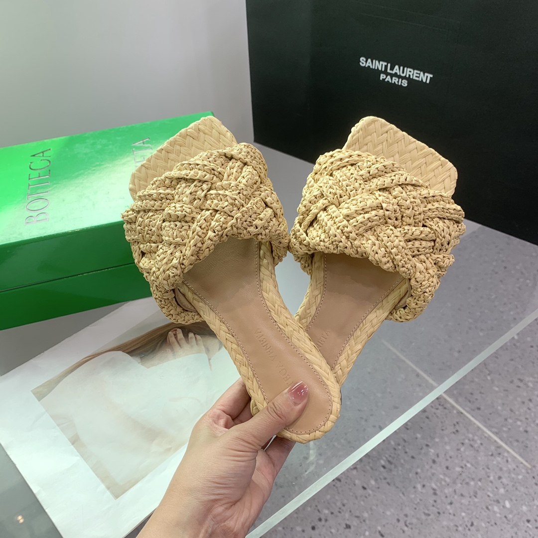 Bottega Veneta BV Butterfly Flat Shoes: Hand-Weaved Italian Leather Slippers, Comfortable and Stylish - 图片 4