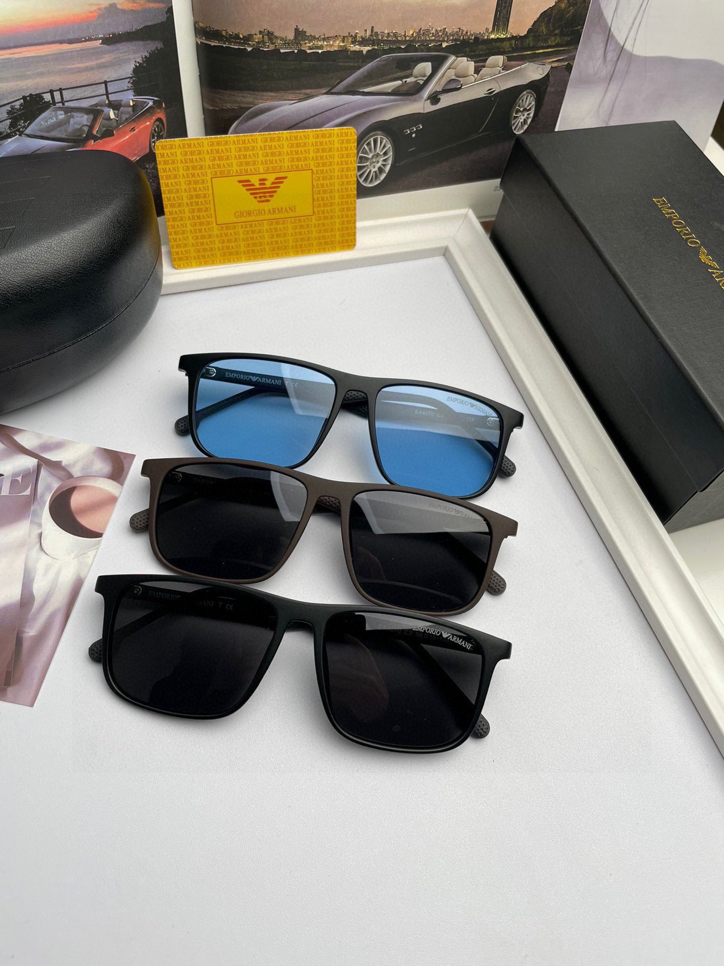 شراء أفضل جودة نسخة طبق الأصل
 Armani نظارة شمسية النساء ذكور