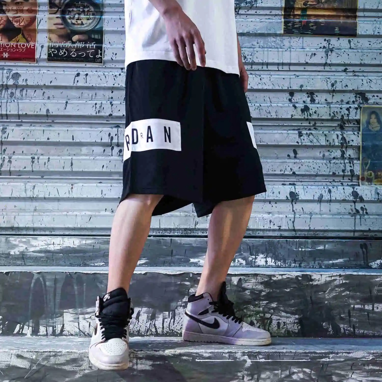 QY 302 AJShorts Jordan Summer Training Basketball Pants Quick-Dry Fabric Sizes M-XXL - 图片 2
