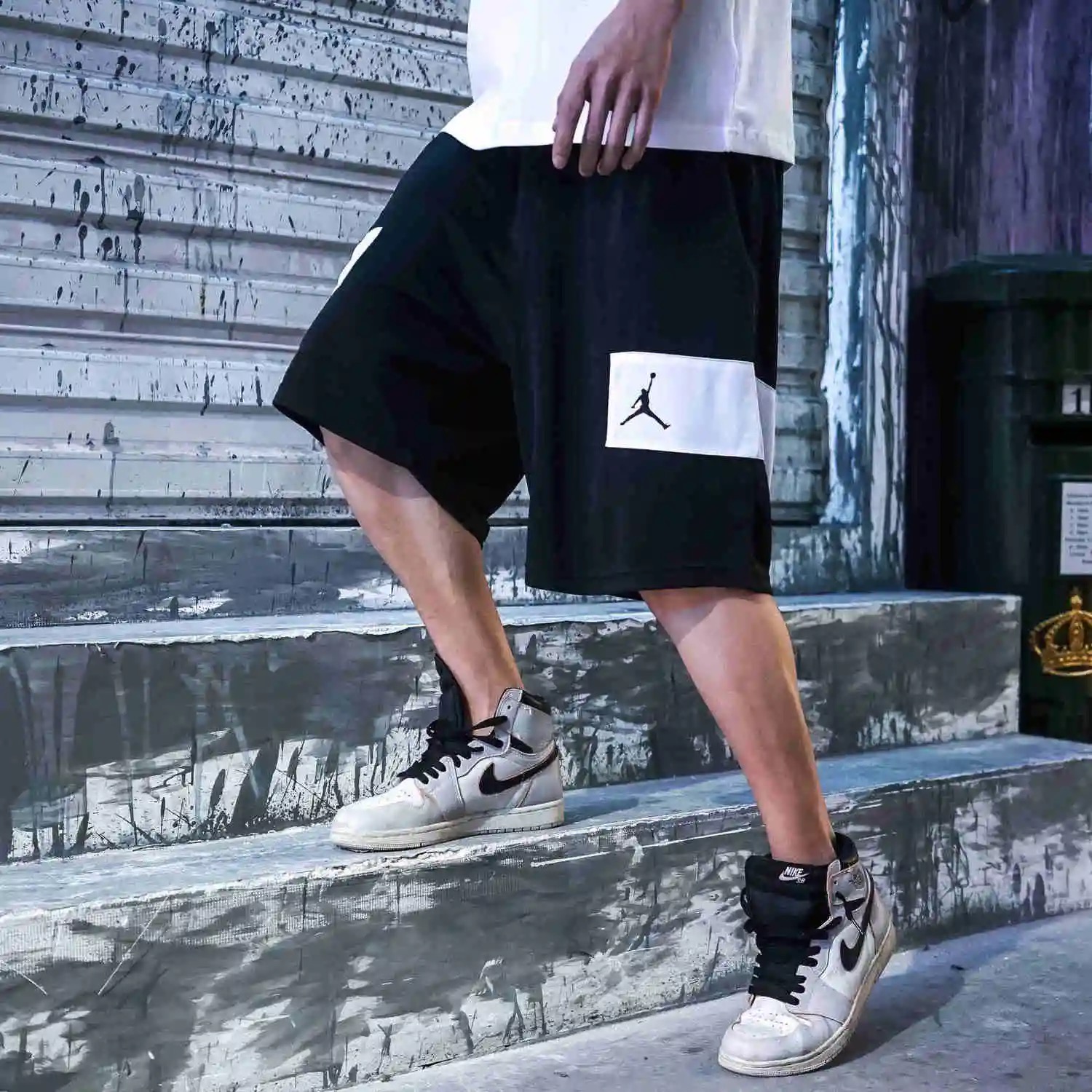 QY 302 AJShorts Jordan Summer Training Basketball Pants Quick-Dry Fabric Sizes M-XXL - 图片 3