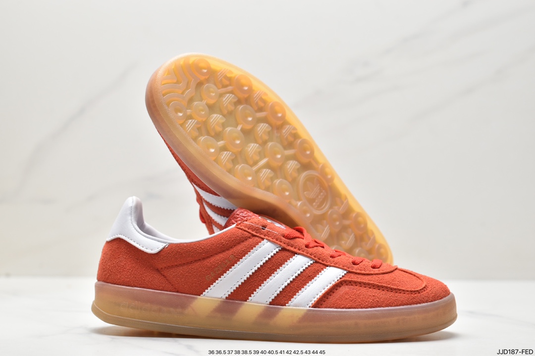 Adidas Originals Gazelle Indoor clover retro casual non-slip wear-resistant low-cut sneakers HQ8718