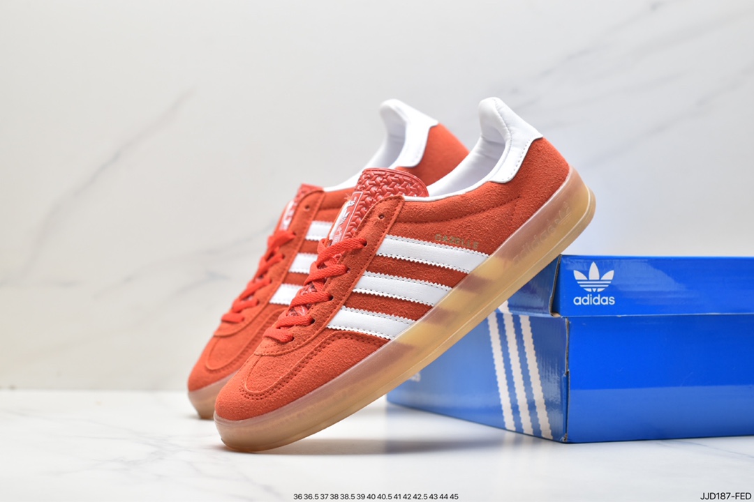 Adidas Originals Gazelle Indoor clover retro casual non-slip wear-resistant low-cut sneakers HQ8718