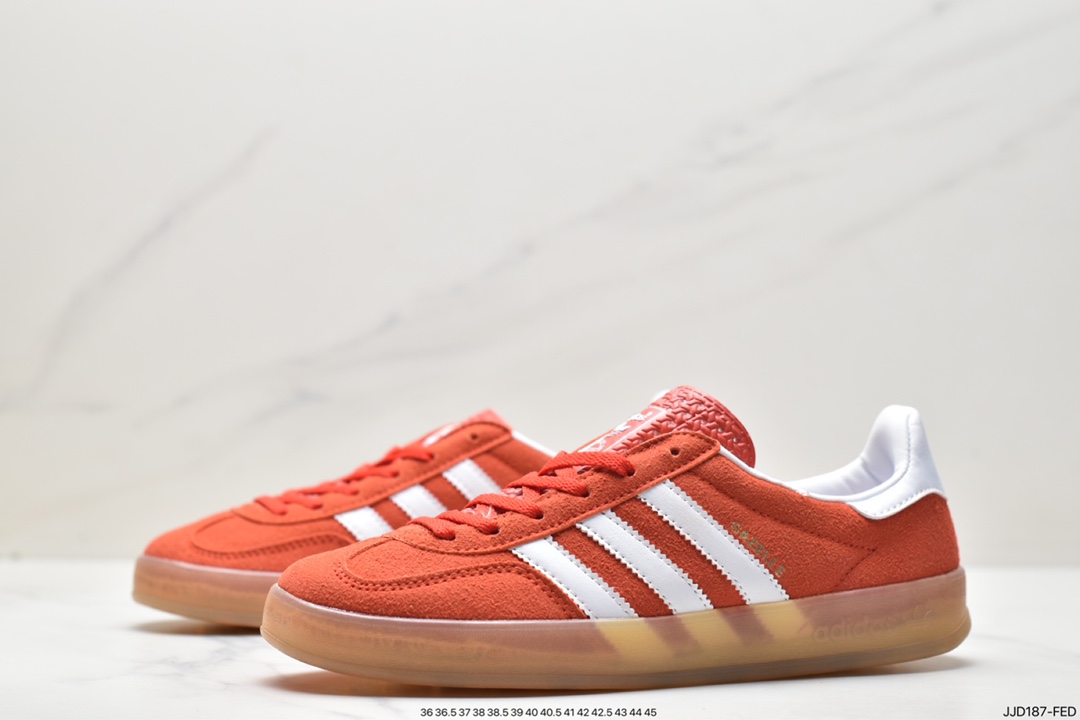 Adidas Originals Gazelle Indoor clover retro casual non-slip wear-resistant low-cut sneakers HQ8718