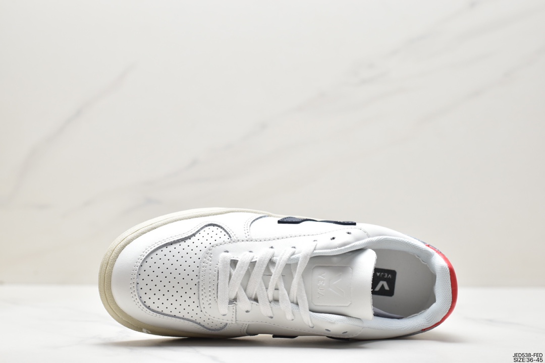 Ins popular French national V-shaped classic white sneakers Veja Leather Extra Sneake is a simple and versatile style for spring and summer