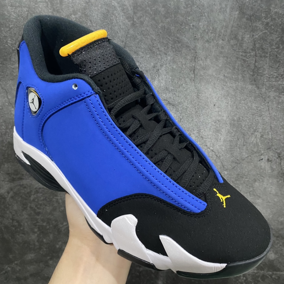 [God Edition] Air Jordan AJ14 “Laney” Laney White Black Blue 487441-407