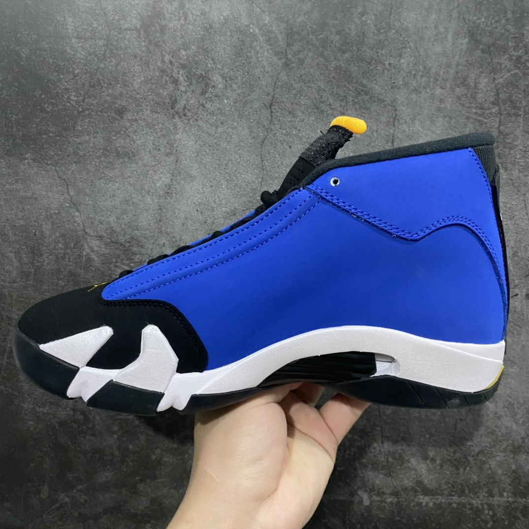 [God Edition] Air Jordan AJ14 “Laney” Laney White Black Blue 487441-407