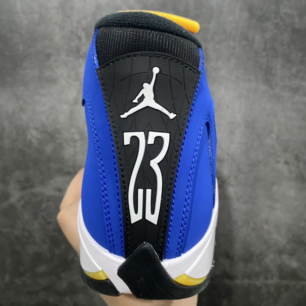 [God Edition] Air Jordan AJ14 “Laney” Laney White Black Blue 487441-407