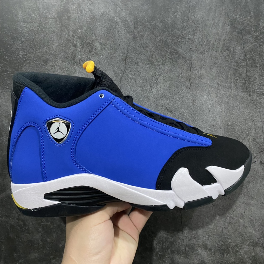 [God Edition] Air Jordan AJ14 “Laney” Laney White Black Blue 487441-407