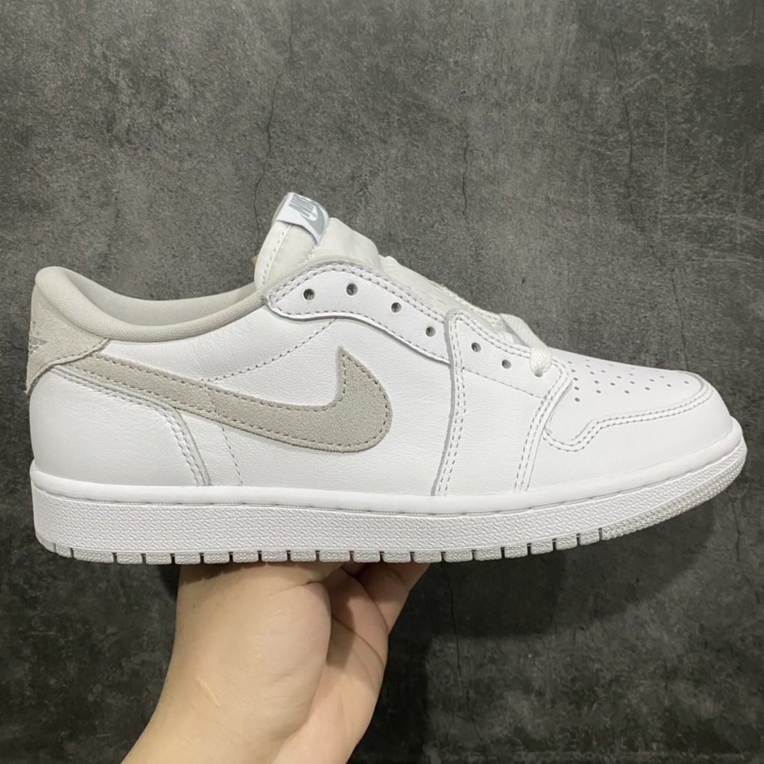 [Wandan DG Pure Original] Air Jordan AJ1 Retro Low OG Gray Gray White Joe 1 AJ1 Low CZ0790-100