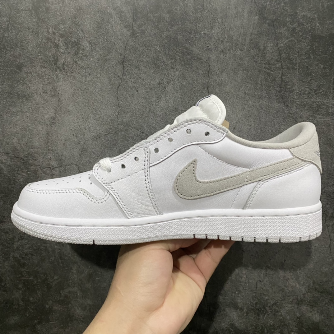 [Wandan DG Pure Original] Air Jordan AJ1 Retro Low OG Gray Gray White Joe 1 AJ1 Low CZ0790-100