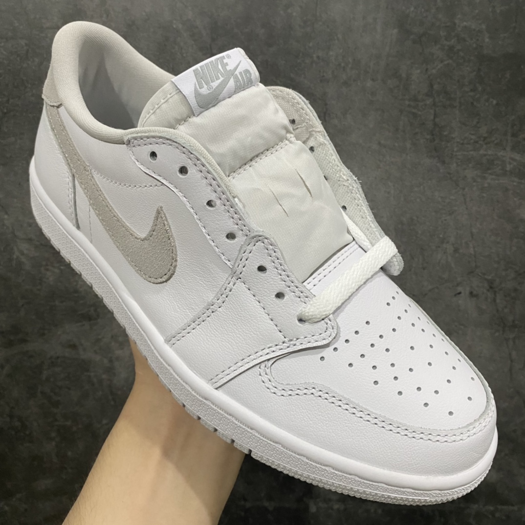 [Wandan DG Pure Original] Air Jordan AJ1 Retro Low OG Gray Gray White Joe 1 AJ1 Low CZ0790-100