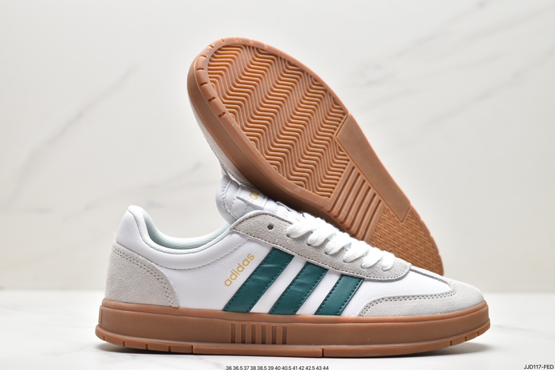 Adidas COURTIC clover retro men's and women's casual sports versatile campus sneakers FW7208