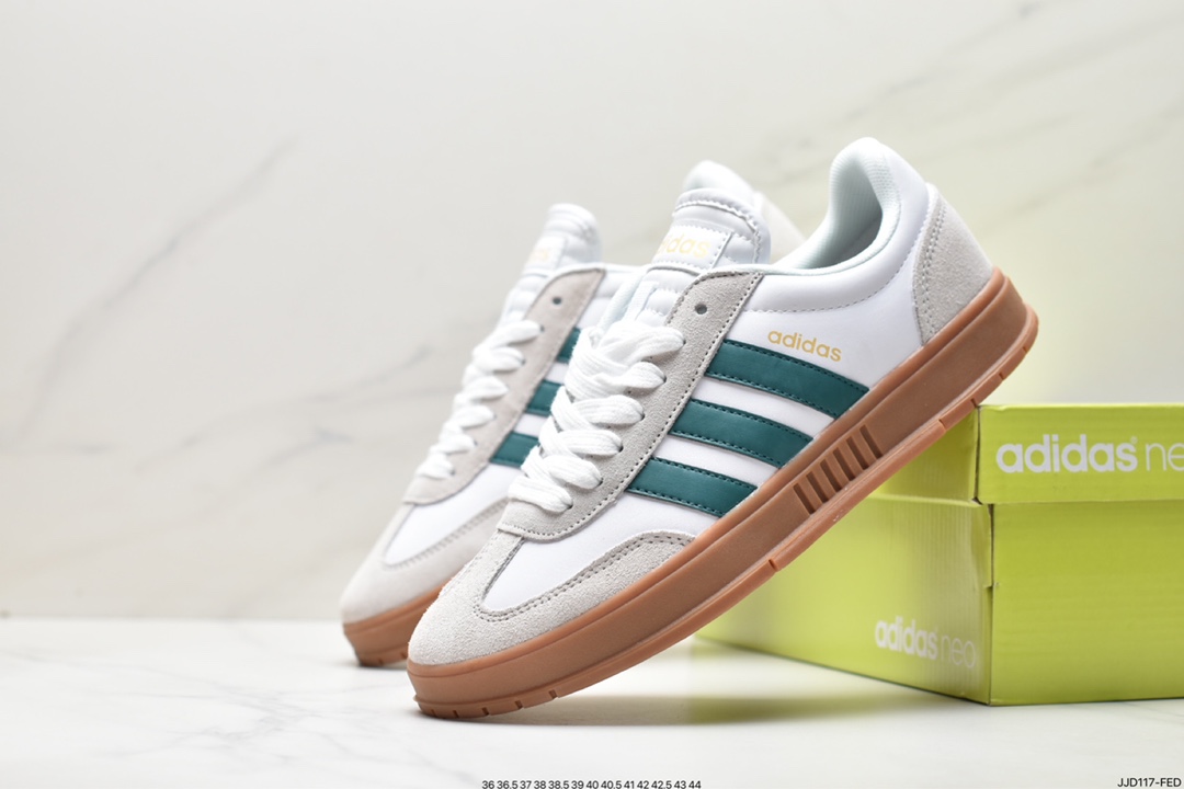 Adidas COURTIC clover retro men's and women's casual sports versatile campus sneakers FW7208