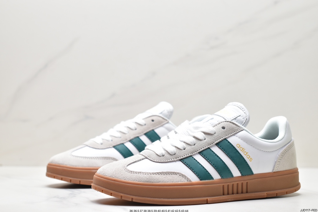 Adidas COURTIC clover retro men's and women's casual sports versatile campus sneakers FW7208