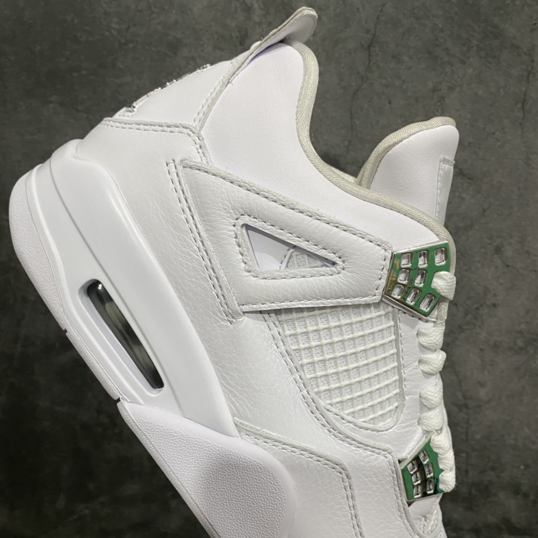 [OG Pure Original] Air Jordan AJ4 Pure Money Pure White Silver Buckle White Cat 308497-100