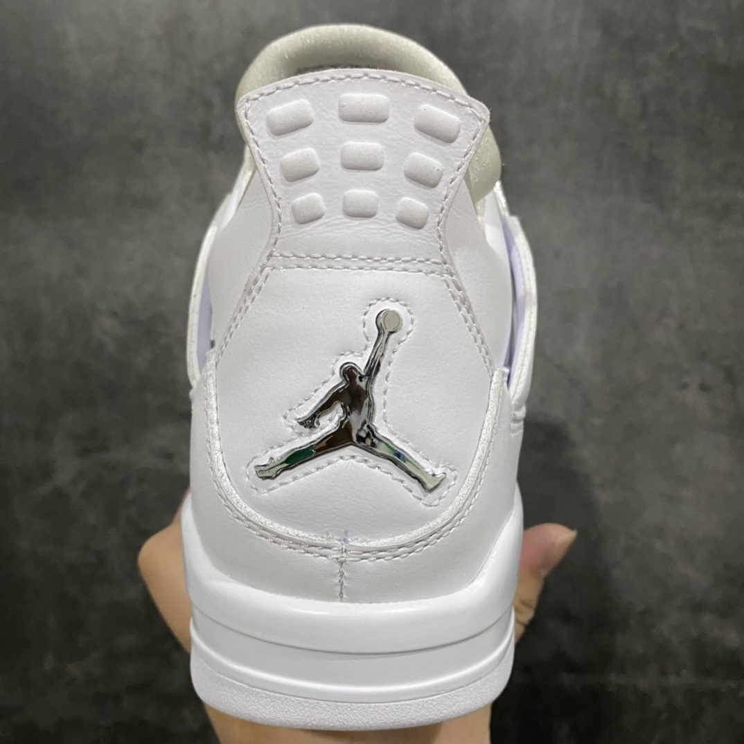 [OG Pure Original] Air Jordan AJ4 Pure Money Pure White Silver Buckle White Cat 308497-100