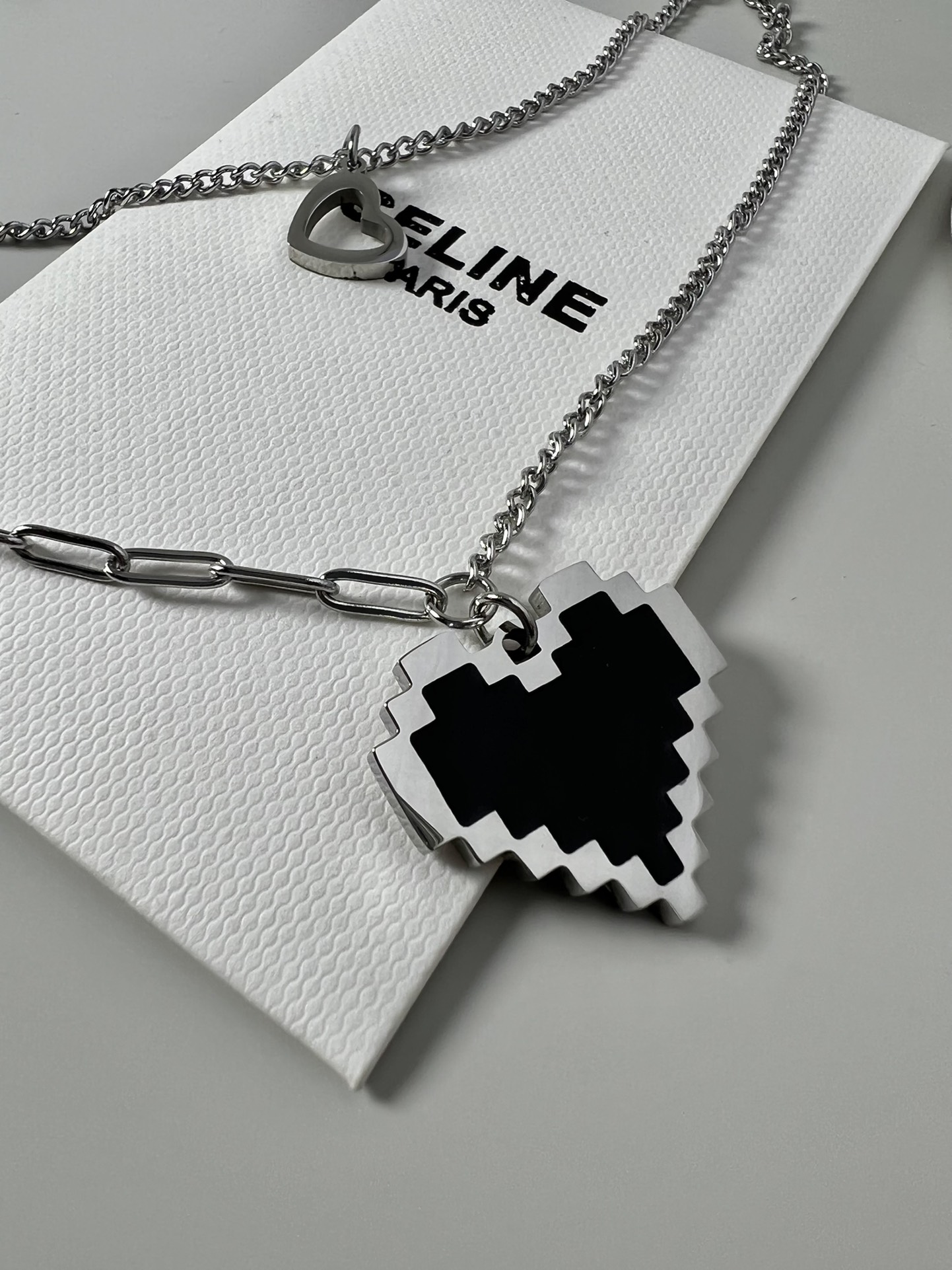 Celine 爱心 项链