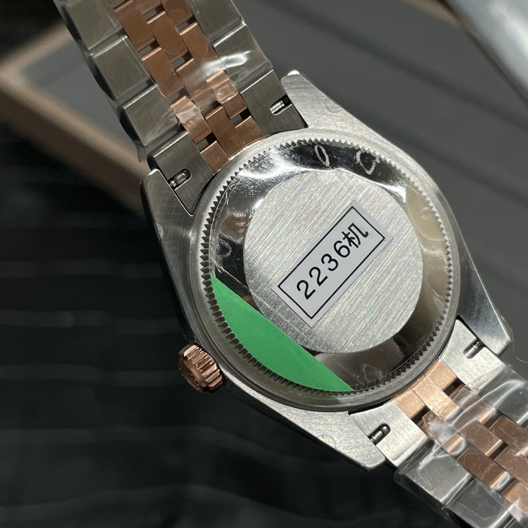 Rolex Gs间玫日志 绿面2236机芯31mm