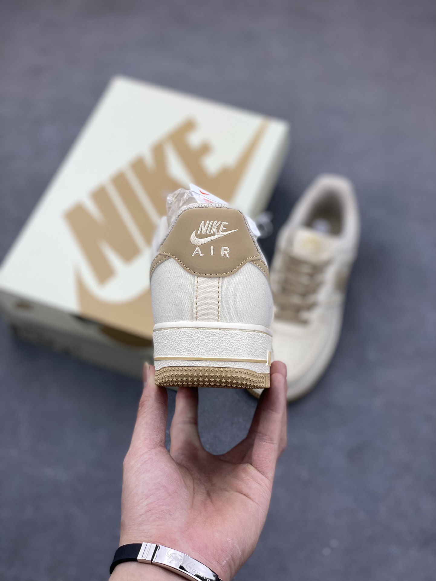 Nike Air Force 1 '07 Low Beige Canvas Sneakers - Retro Style, Comfortable Fit 5 i1685394028 2810 3