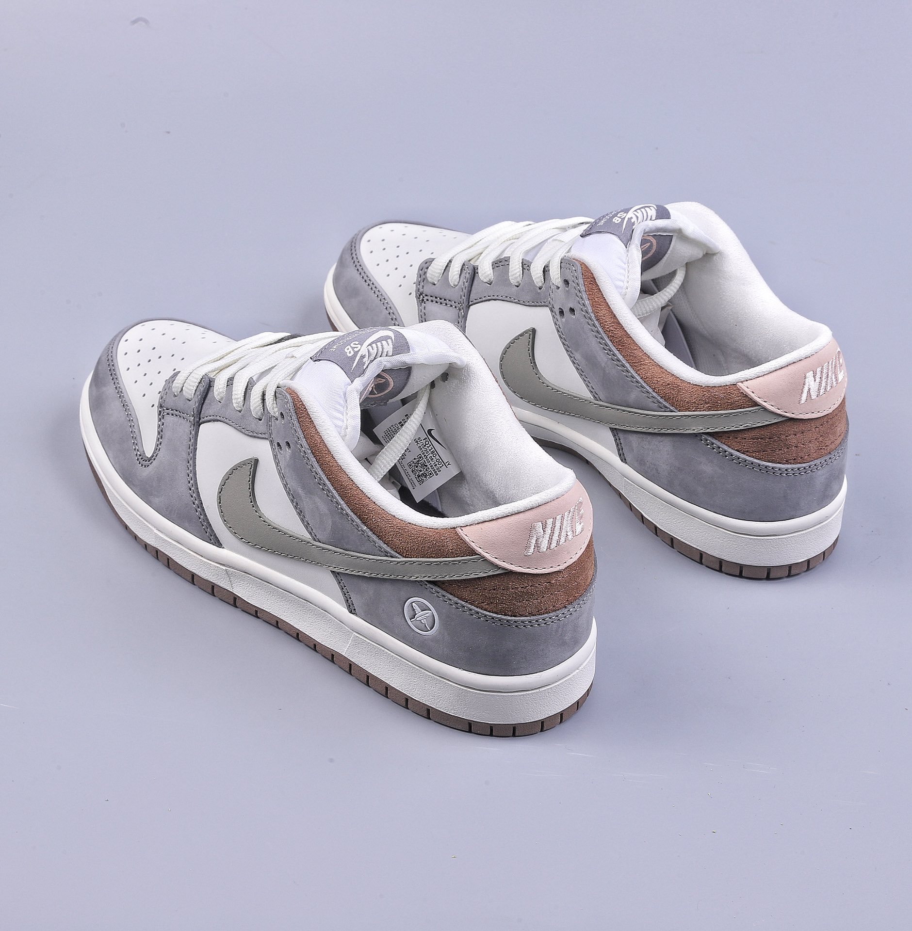 A Nike SB Dunk Low Joint Feather Gray White FQ1180-001