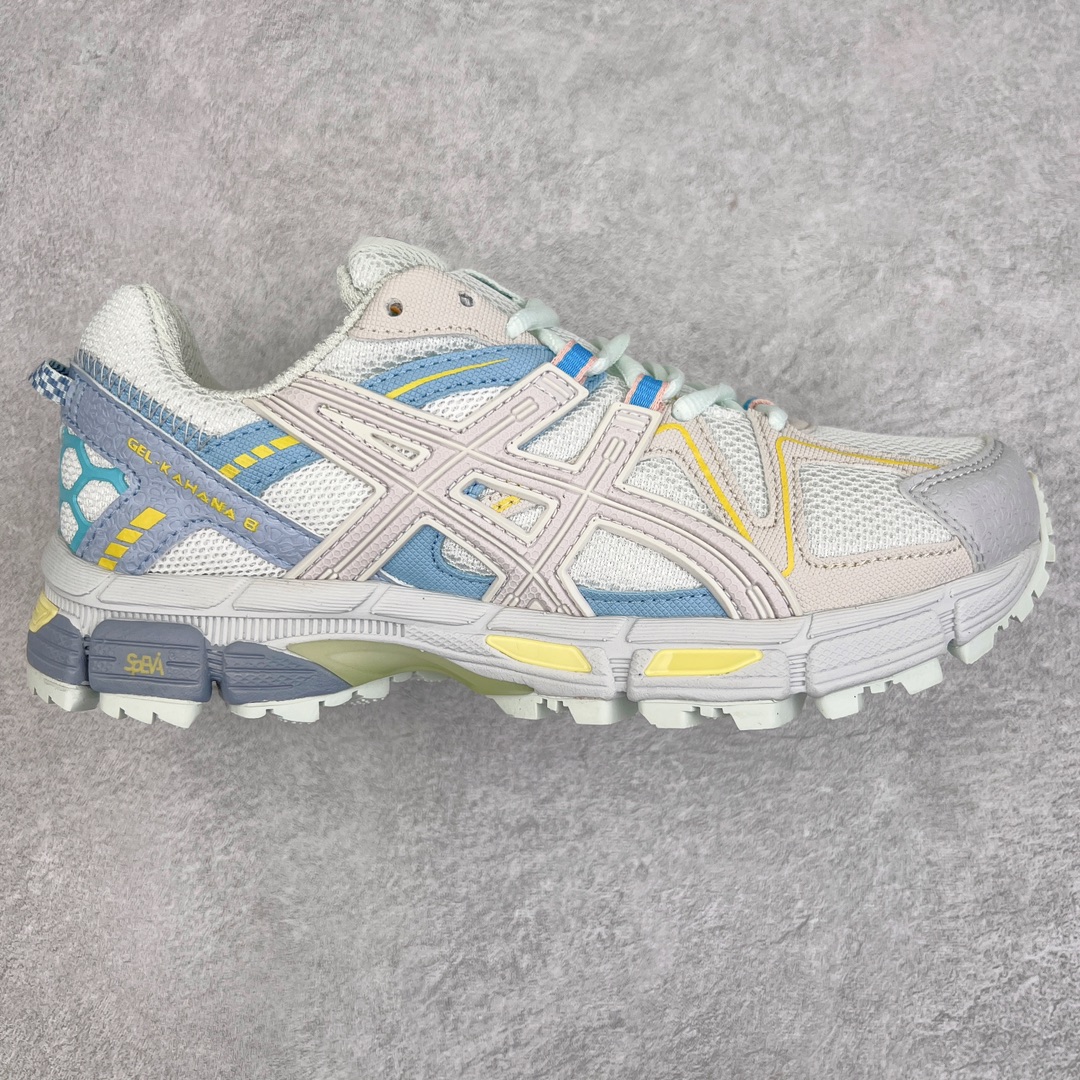 图片[2]-💰160 ASICS GEL-KAHANA K8 亚瑟士越野跑步鞋抓地稳定运动鞋缓震耐磨跑鞋 GEL-KAHANA系列为实用级越野跑鞋 融合机能和户外潮流强势回归 核心科技GEL内置于后跟 配合SPEVA弹性中底 减轻落地时地面对脚部的冲击力 中底内侧DYNAMIC DUOMAX 双密度防倾斜装置和中足补强结构 以及后跟几何形状构造 多方面支撑保护 AHAR耐磨橡胶大底 配合沟槽纹路设计 增强抓地力 后足GEL缓冲系统 减轻冲击时的冲击 实现平稳过渡 Trusstic系统 减少鞋底的重量 同时保留了鞋子结构的完整性 尺码：36 37 38 39 39.5 40 40.5 41.5 42 42.5 43.5 44 45 编码：Xby2936030-运动鞋