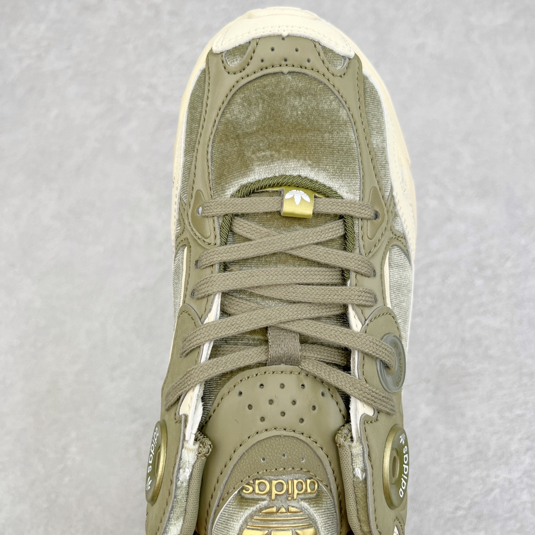 图片[4]-AD Original Astir 耐磨复古运动休闲鞋 鞋款灵感来自2000年代的跑步款式 鞋面和超大号孔眼进行更新复古色系搭配经典蓝白色 金色线条贯穿鞋身 增强鞋整体的流线感拼接设计 整体更显得有层次感，更有老爹鞋的味道网面透气设计 夏日出门也不会感到闷脚既舒适又透气带点稍微厚底的中底特殊材料 上脚偏软非常显高显瘦 休闲运动都可以搭配 尺码：35.5 36 36.5 37.5 38 38.5 39 40 40.5 41 42 42.5 43 44 44.5 45-选品中心