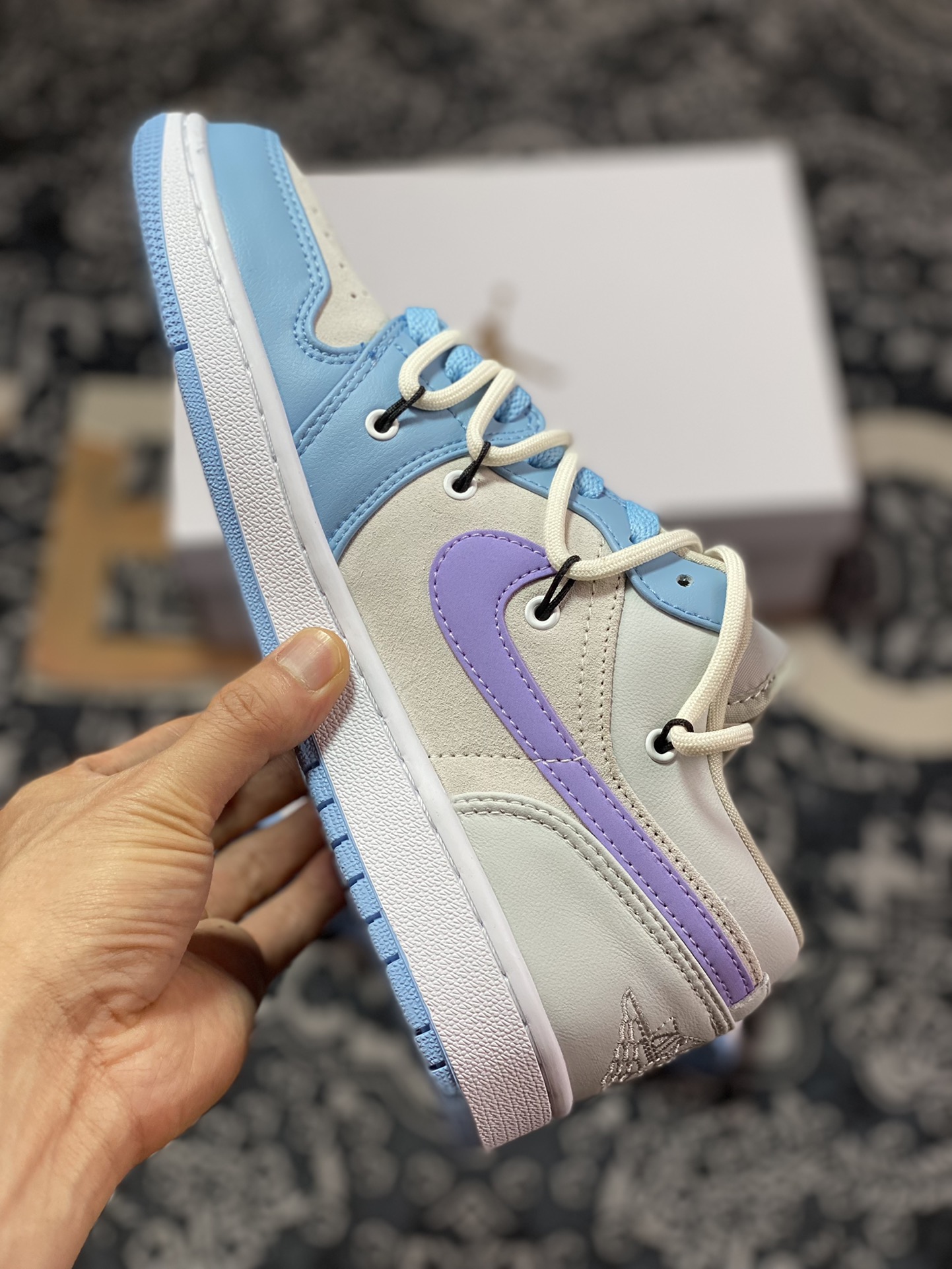 NIKE SB Dunk Low blue white purple strap DC0774-050