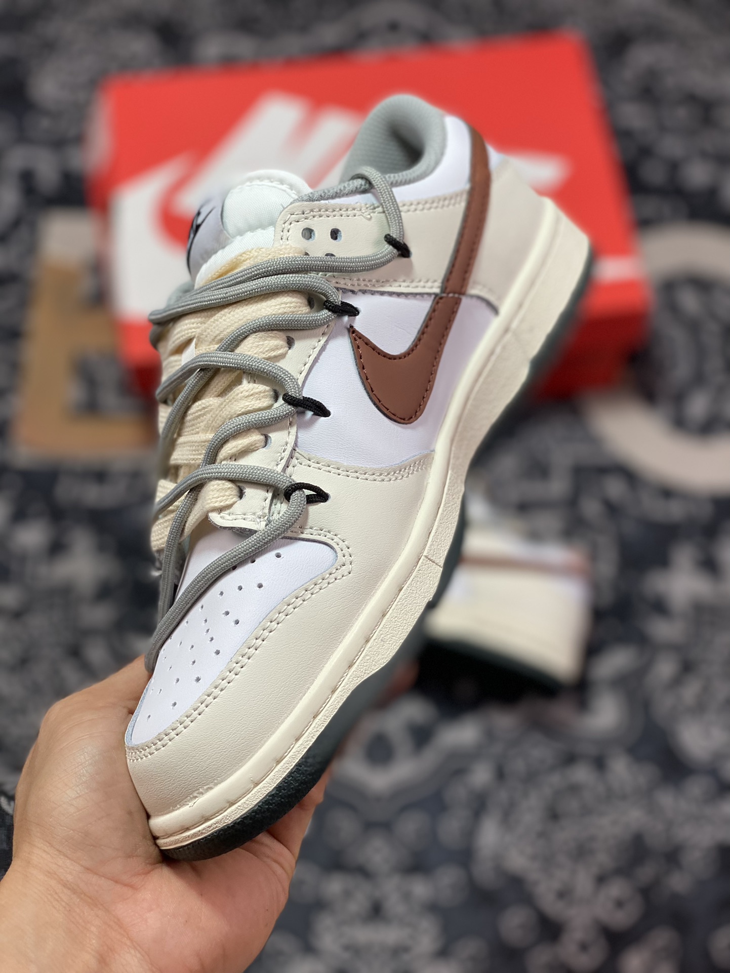 NIKE SB Dunk Low off-white brown strap DD1503-117