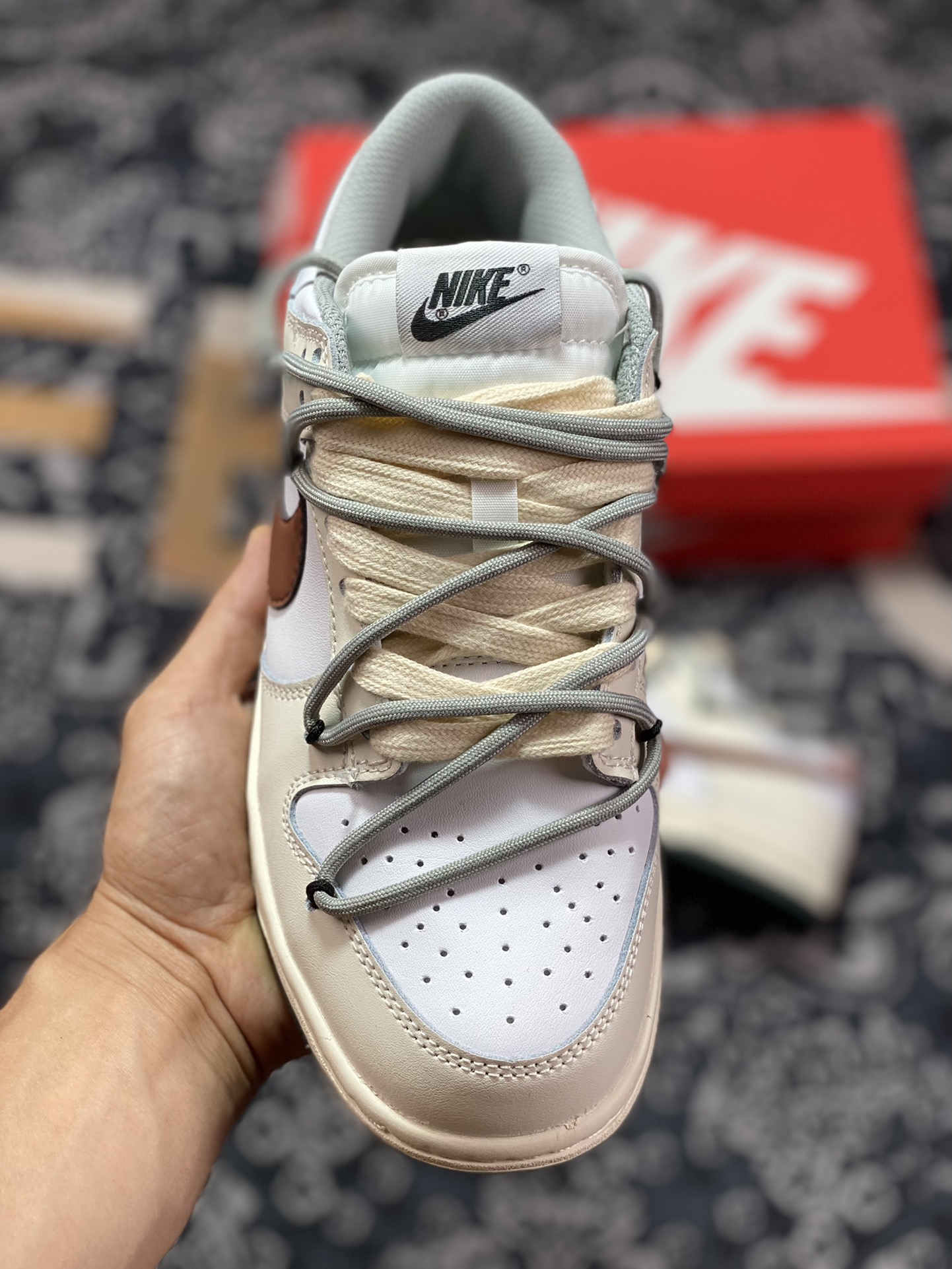 NIKE SB Dunk Low off-white brown strap DD1503-117