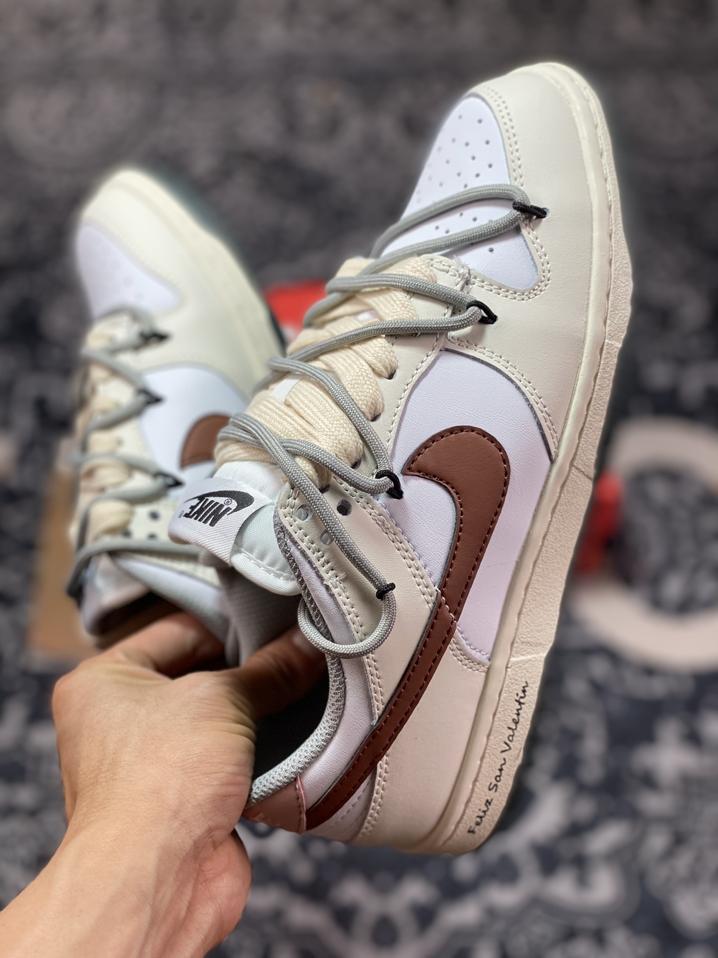 NIKE SB Dunk Low off-white brown strap DD1503-117