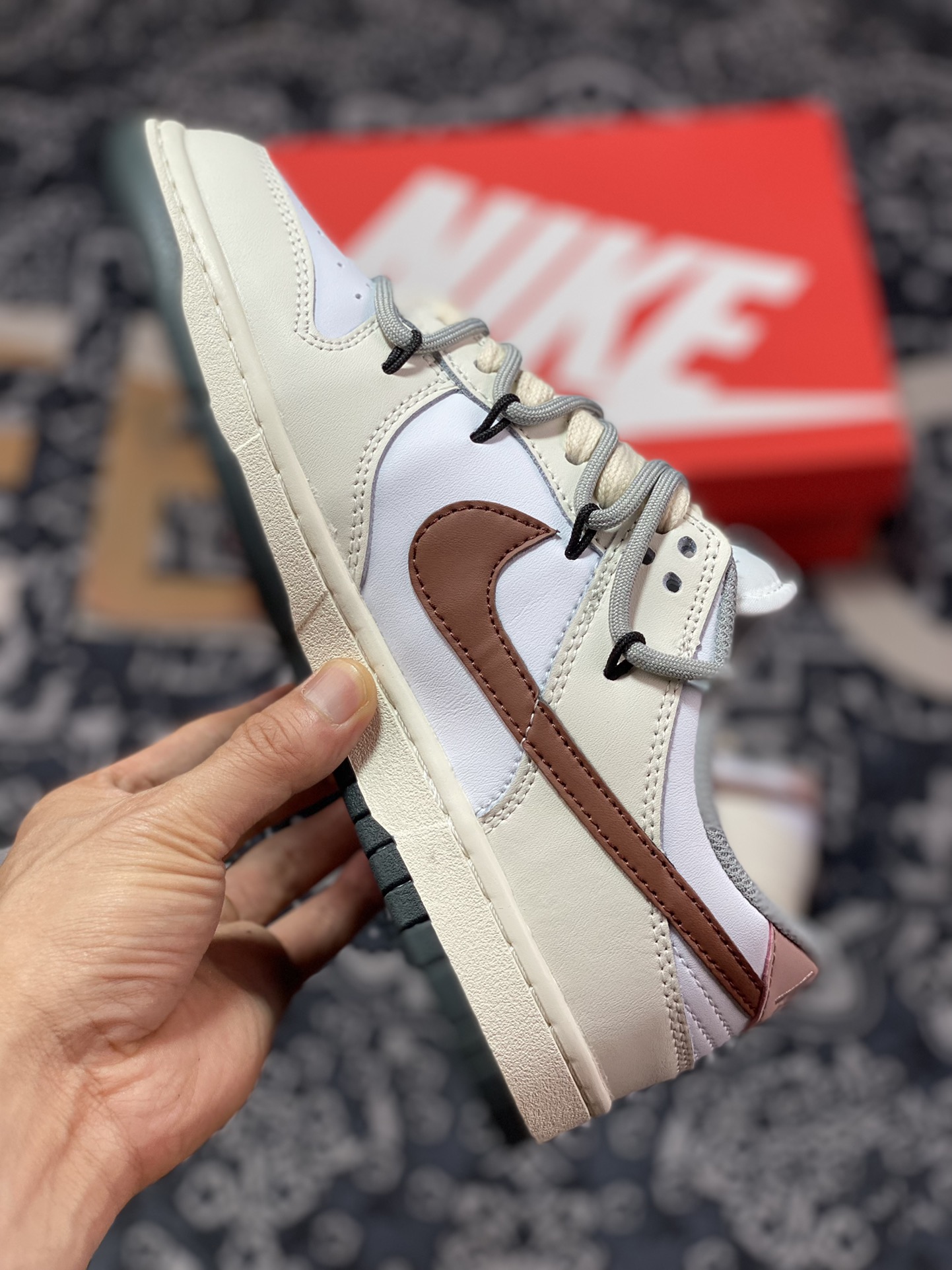 NIKE SB Dunk Low off-white brown strap DD1503-117