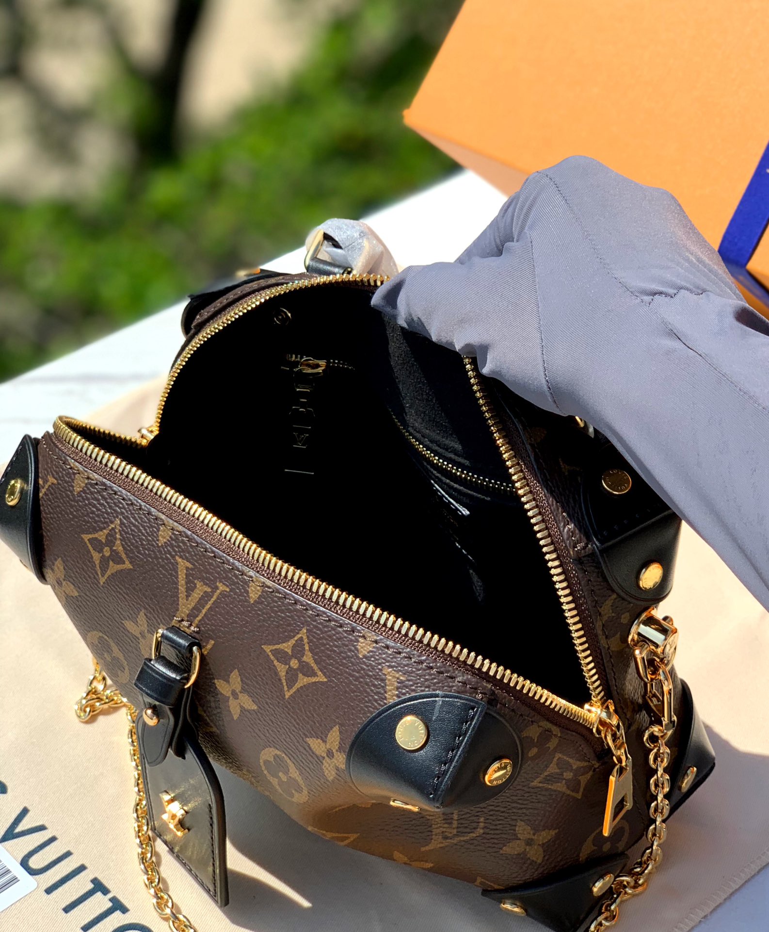 🌼尺寸 20×14×7.5cm国外渠道订单！M45571 LV软盒子手袋第一眼被戳中，还不是因为对老花完