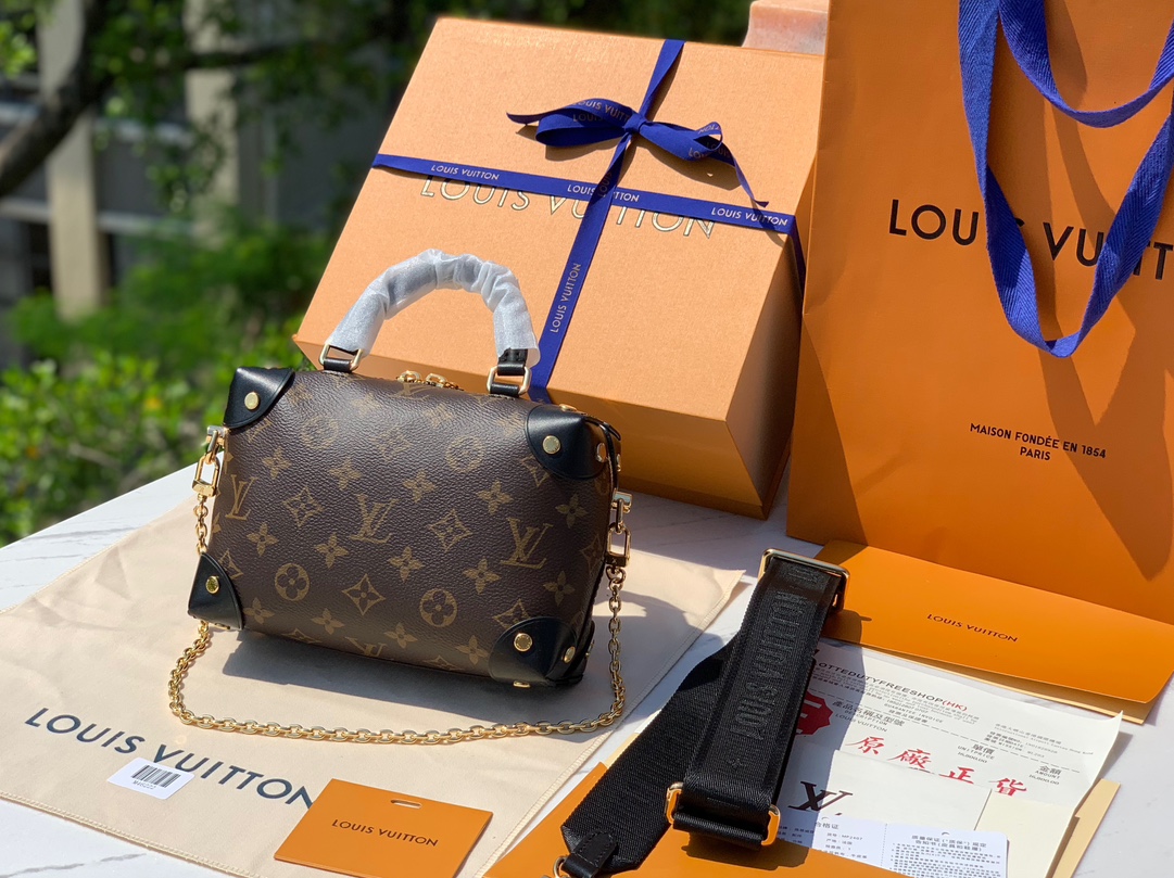 🌼尺寸 20×14×7.5cm国外渠道订单！M45571 LV软盒子手袋第一眼被戳中，还不是因为对老花完