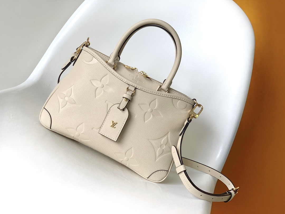 Louis Vuitton Handbags Tote Bags Top Quality Designer Replica
 Apricot Color Black White Empreinte​ Cowhide M46488