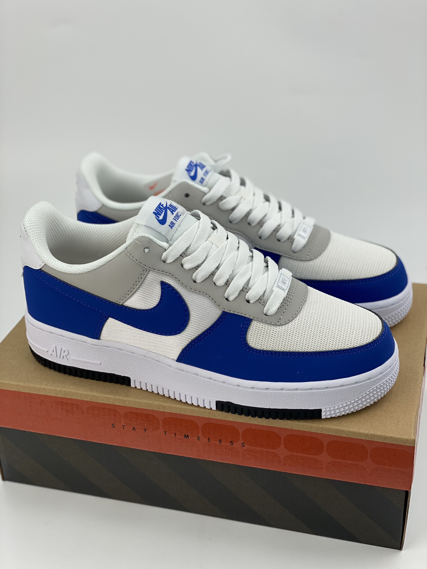 Nike Air Force 1 Low 07 white gray blue FJ5471-121