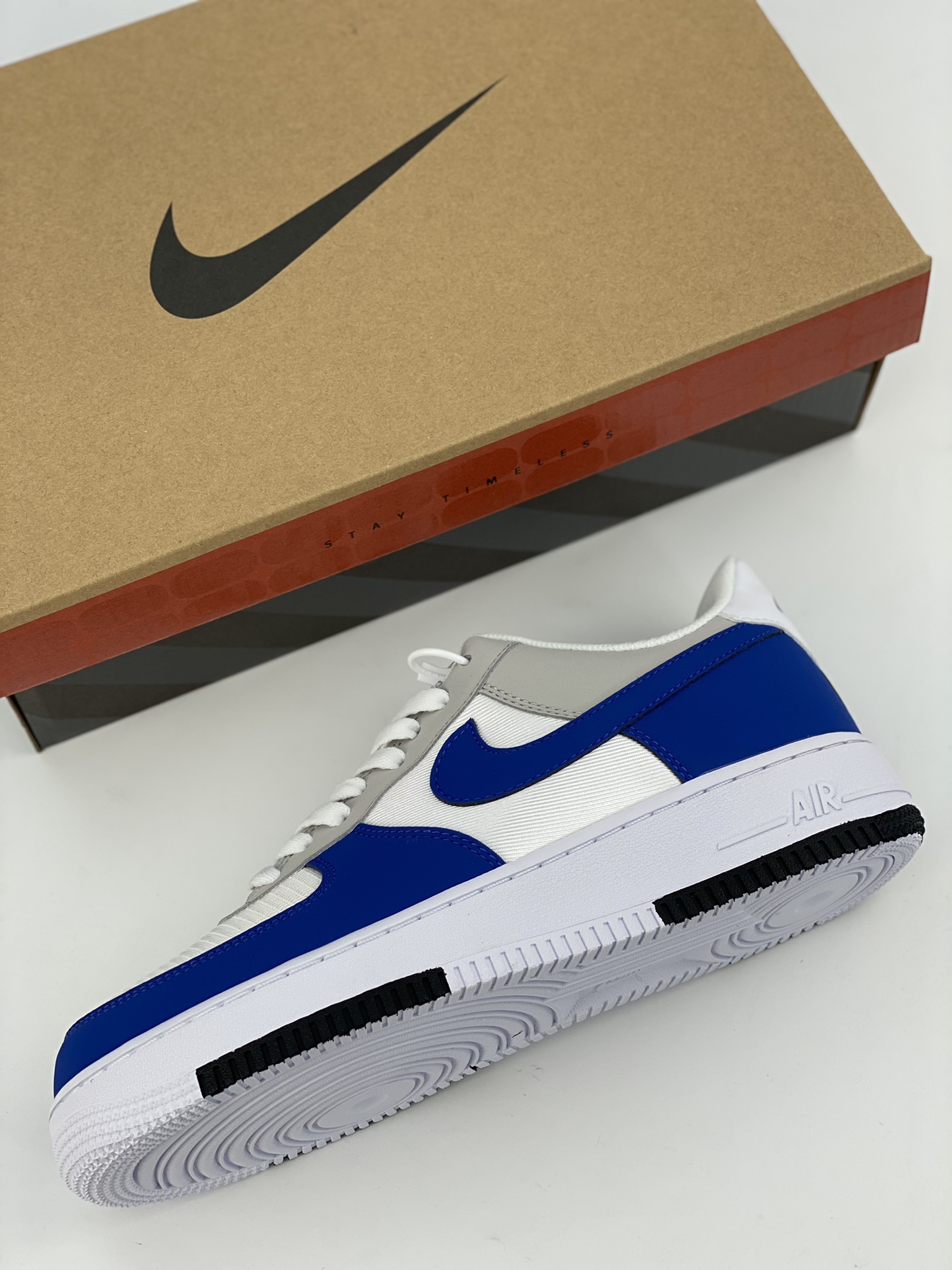 Nike Air Force 1 Low 07 white gray blue FJ5471-121