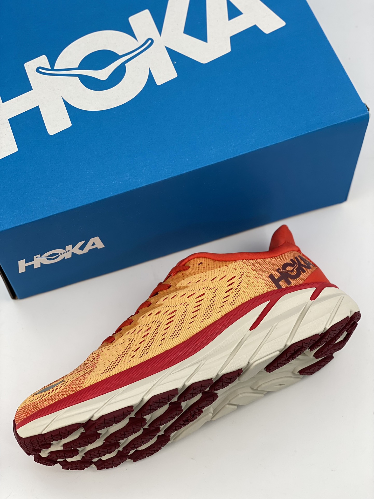 Hoka One One Clifton 9 low-top thick sole lightweight outdoor sneakers