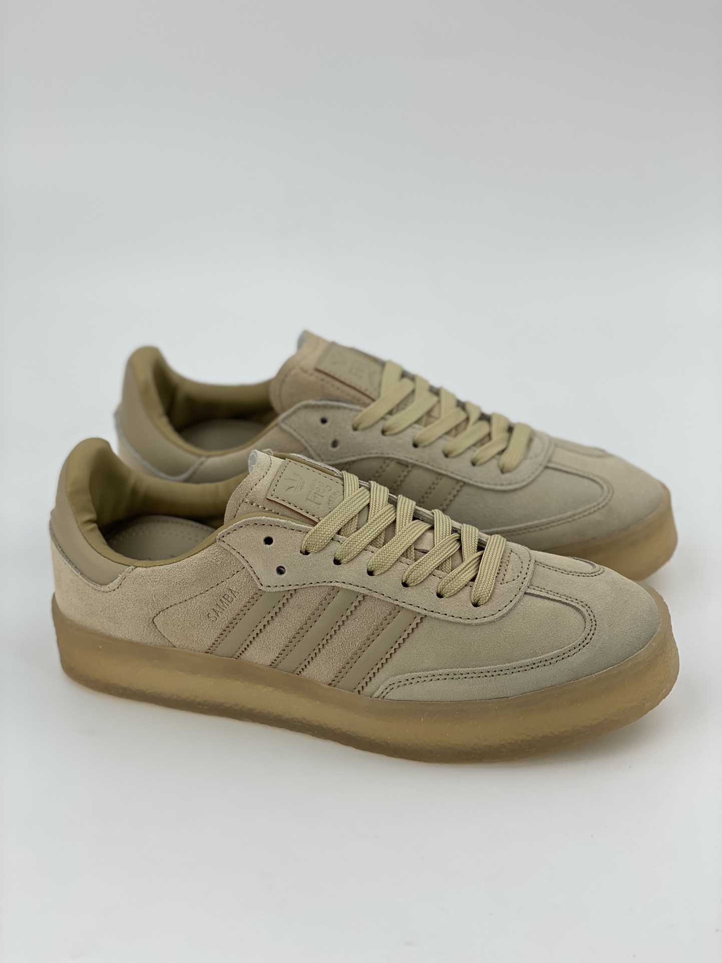 KITH x Clarks x Adidas Originals 8th Street Samba ”Savannah” Samba dance street series moral training sports sneakers ID7298