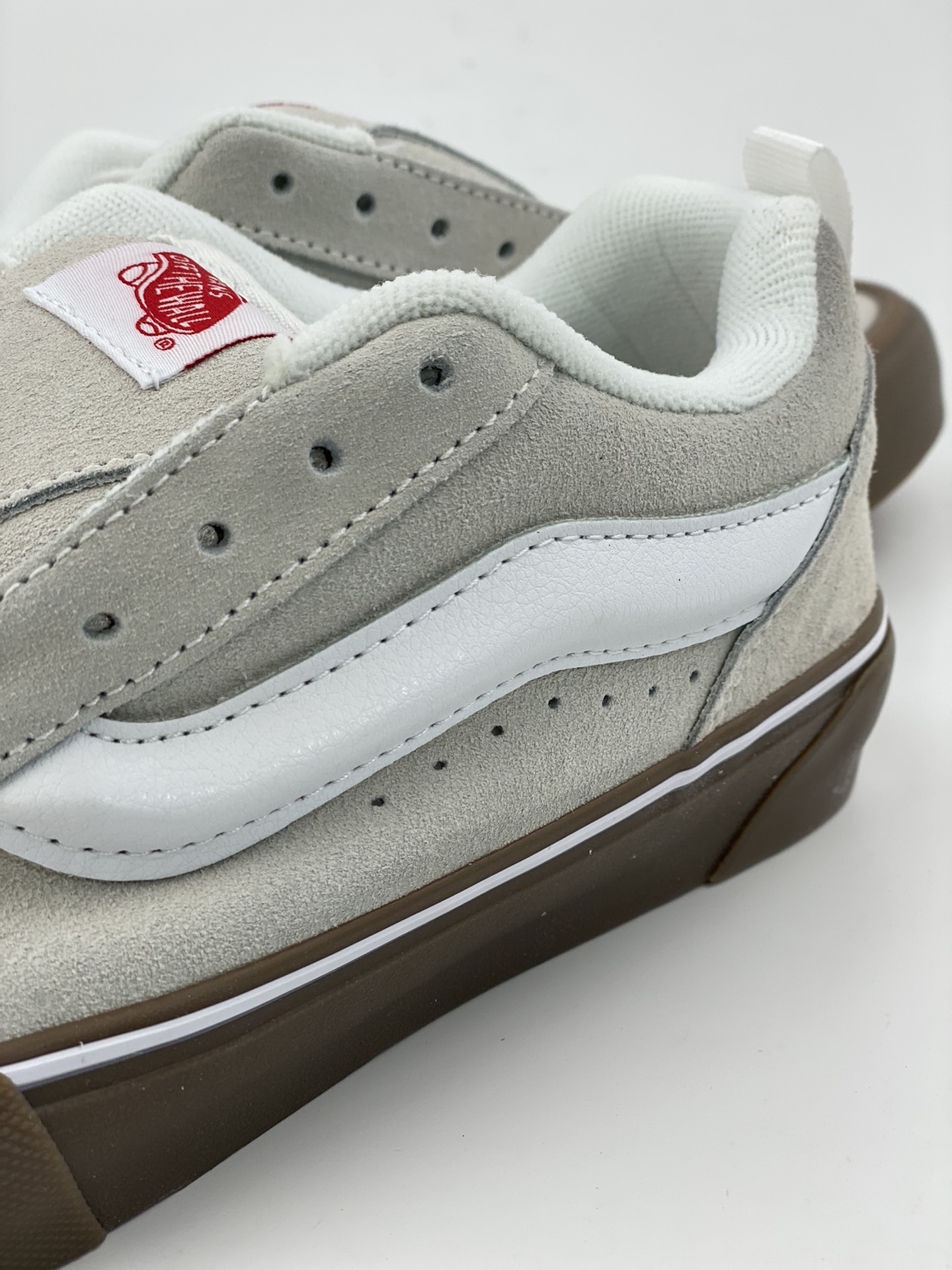 Vans official Knu Skool milk tea age-reducing college style rubber-soled bread shoes sneakers