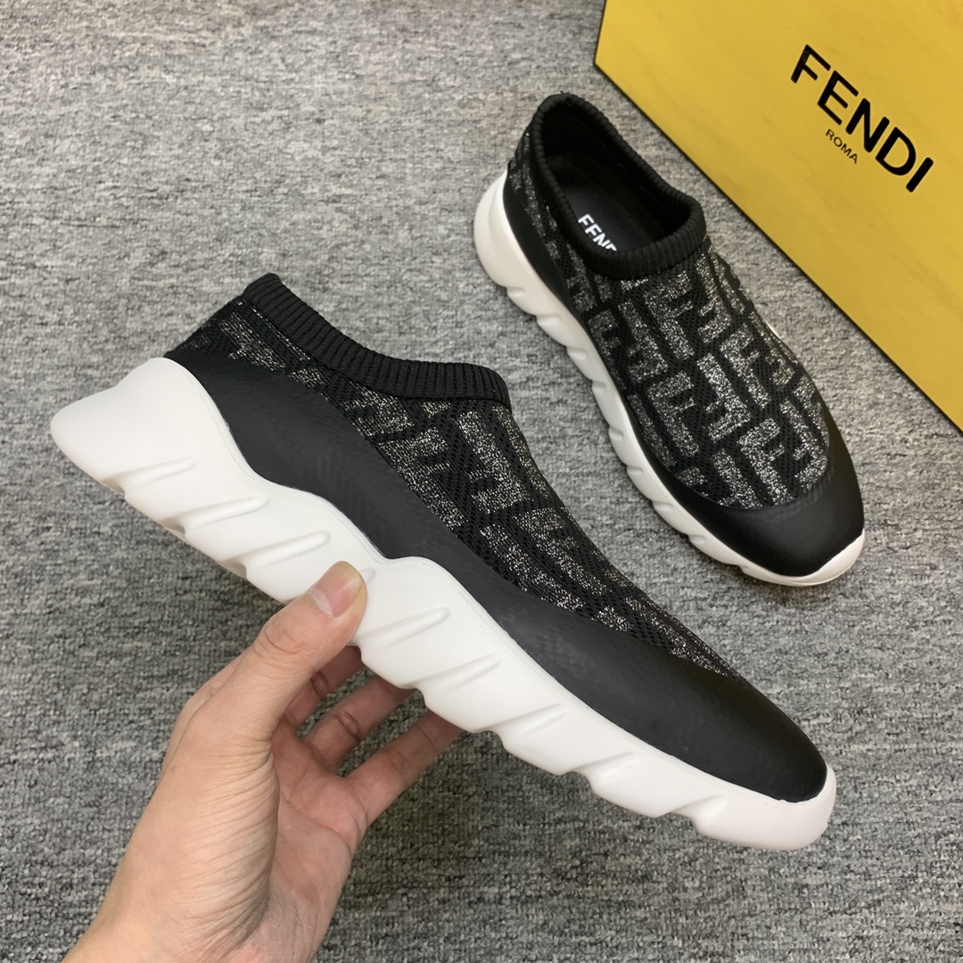 Fendi Style Leather Men's Shoes style reference detail image 5 from source 781810