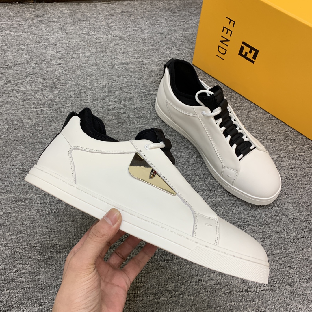 Fendi Style Leather Men's Shoes style reference detail image 5 from source 781801