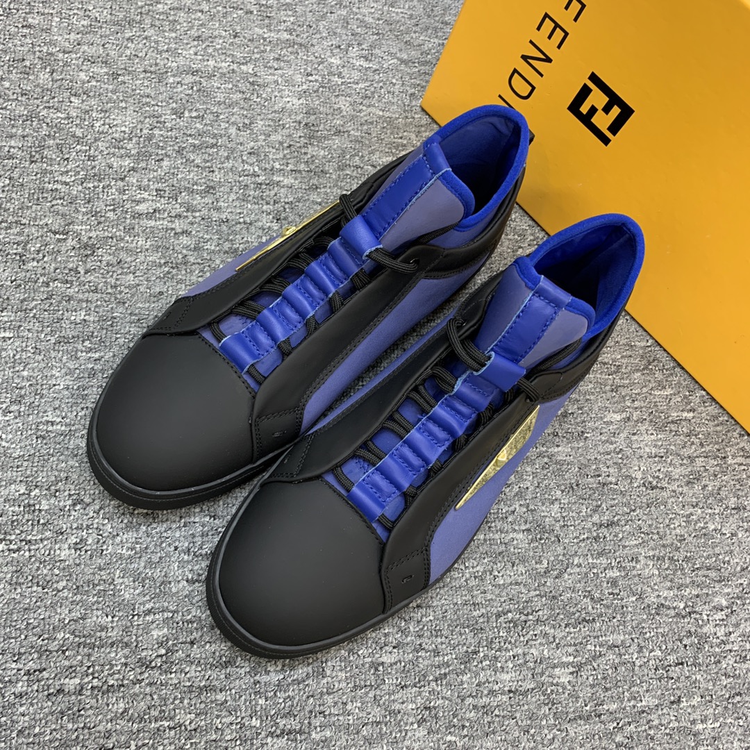Fendi Style Leather Men's Shoes style reference detail image 3 from source 781812