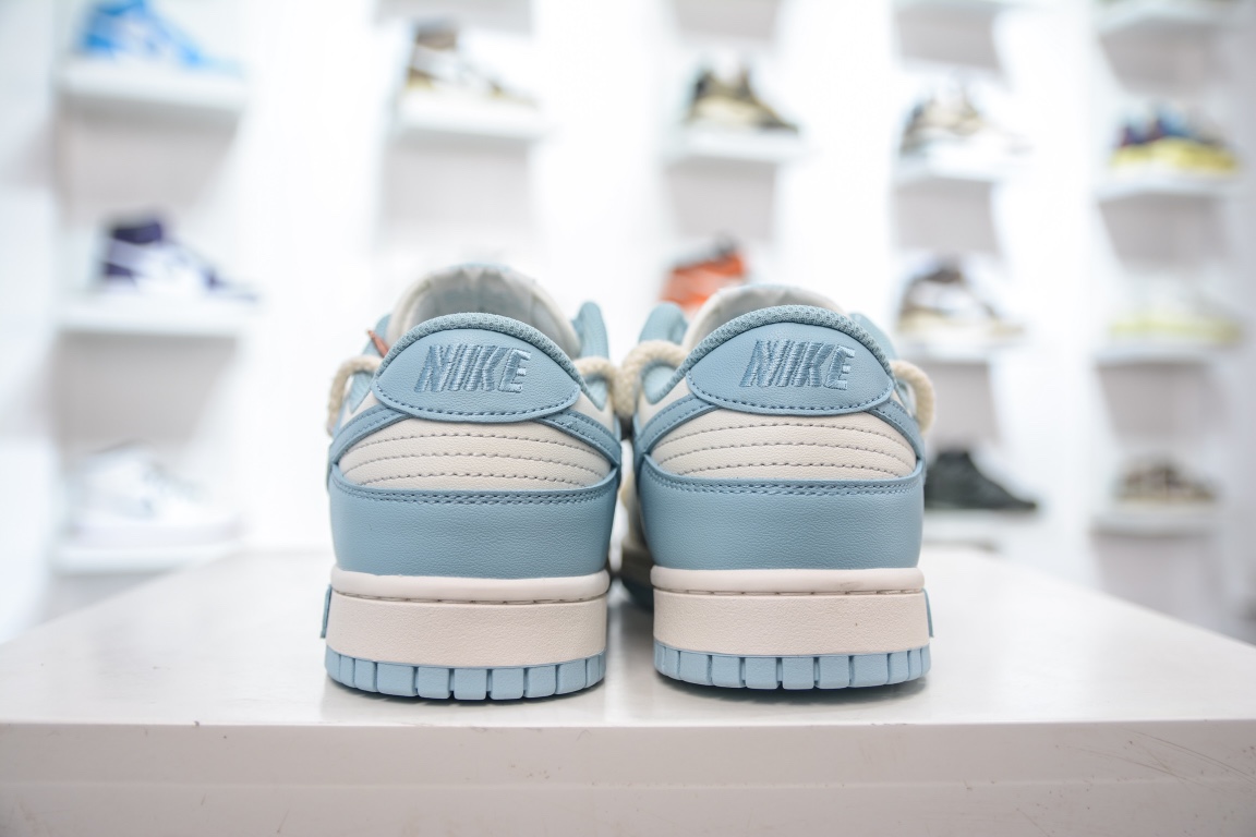 R Nike Dunk Low Summer Stars Sea Salt Milk Ice Customized Edition Deconstructed Strap Casual Sneakers DD1503-123