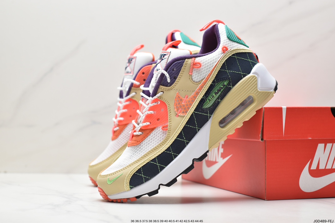 Nike Air Max 90 classic retro small air cushion cushioning running shoes FD0821-100