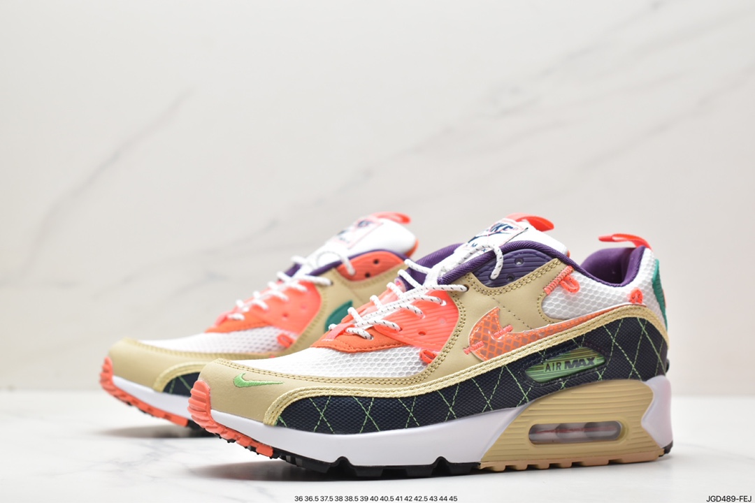 Nike Air Max 90 classic retro small air cushion cushioning running shoes FD0821-100