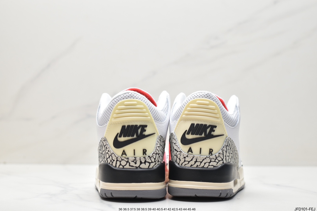 Nike Air Jordan 3 RetroDesert Cement” Michael Jordan AJ3 generation mid-top basketball shoes DN3707-100