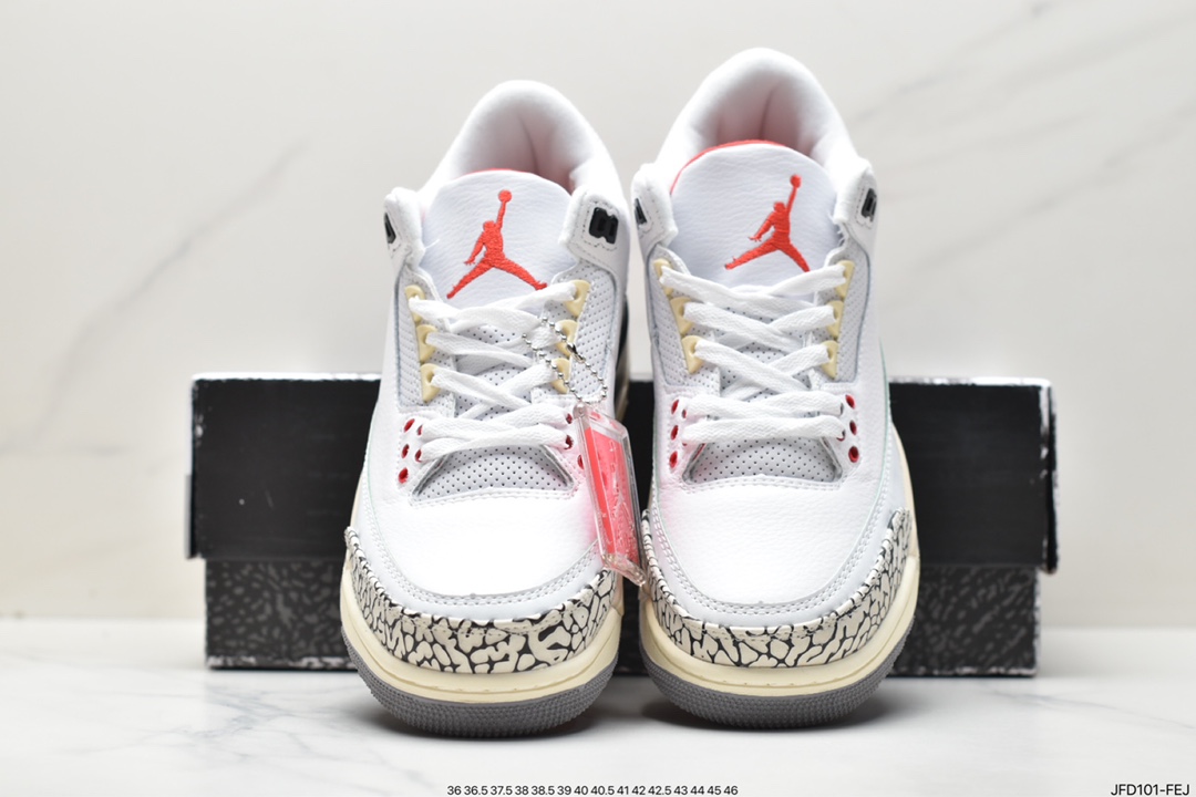 Nike Air Jordan 3 RetroDesert Cement” Michael Jordan AJ3 generation mid-top basketball shoes DN3707-100